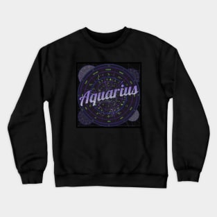 Aquarius Zodiac Astrology Crewneck Sweatshirt